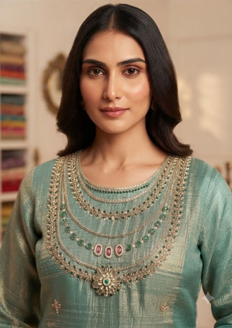 Jannat By Vitara Salsa Embroidery Kurtis Set Size Combo 